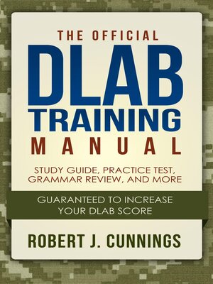 cover image of The Official DLAB Training Manual